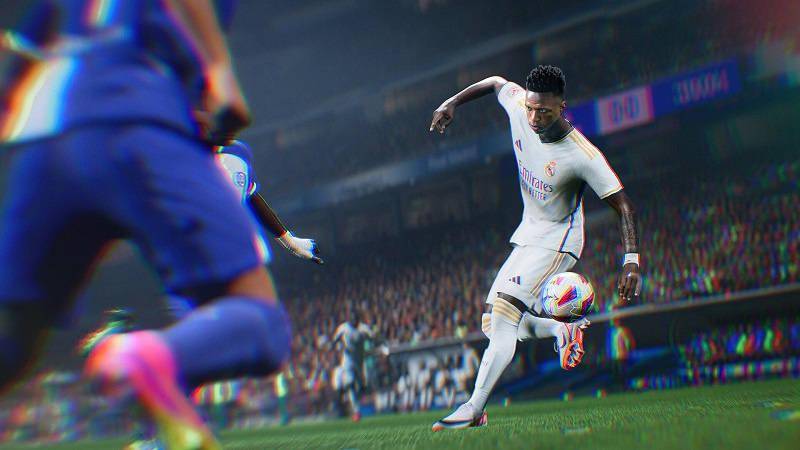 【华体网】 《EA Sports FC 24》游戏出现 BUG：足球会黏连在球员脚上